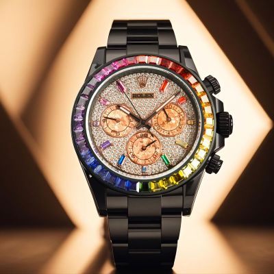 ROLEX Daytona Blaken 904L Steel 4130 Movement Premium Watch